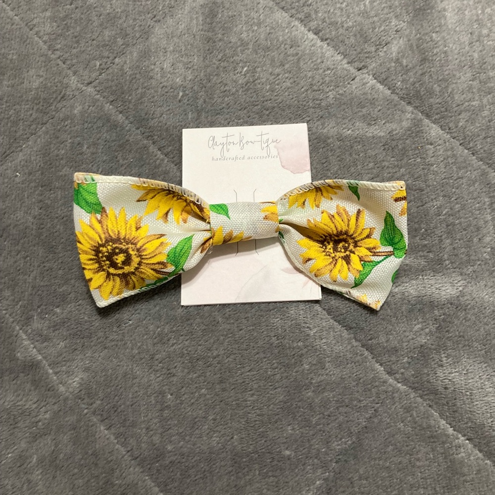 SUNFLOWER HAIR BOW